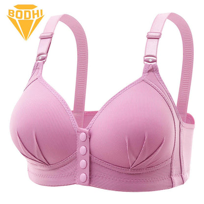 Front Open Padded Bra with Button