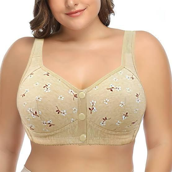 Front Open Bra with Buttons