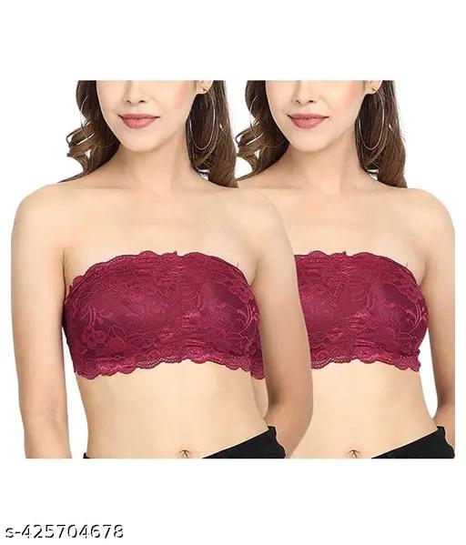 Strap less (strip also give comfortable Padded Bra For Girls woman Buy1 Get1 Free