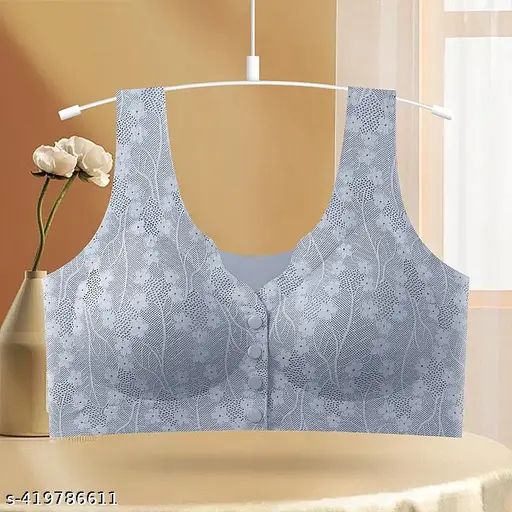 Front Open Button-Down Padded Bra for Ultimate Comfort and Support