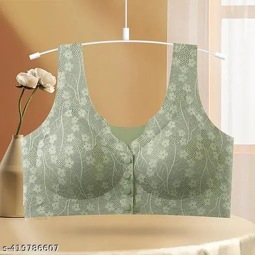 Front Open Button-Down Padded Bra for Ultimate Comfort and Support