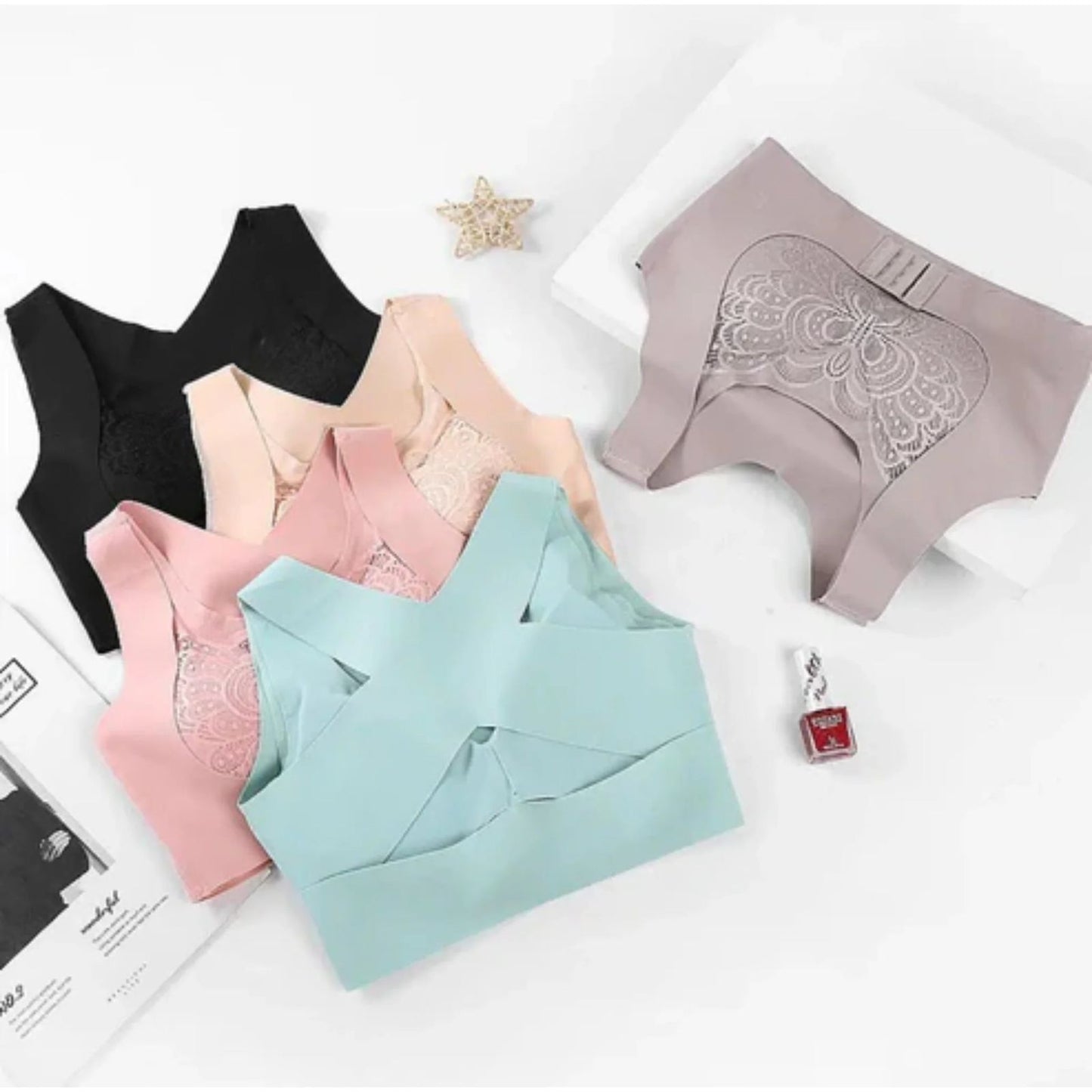 Our Front Hook Uplift Magic Lift 3D Support Pushup Seamless BRA